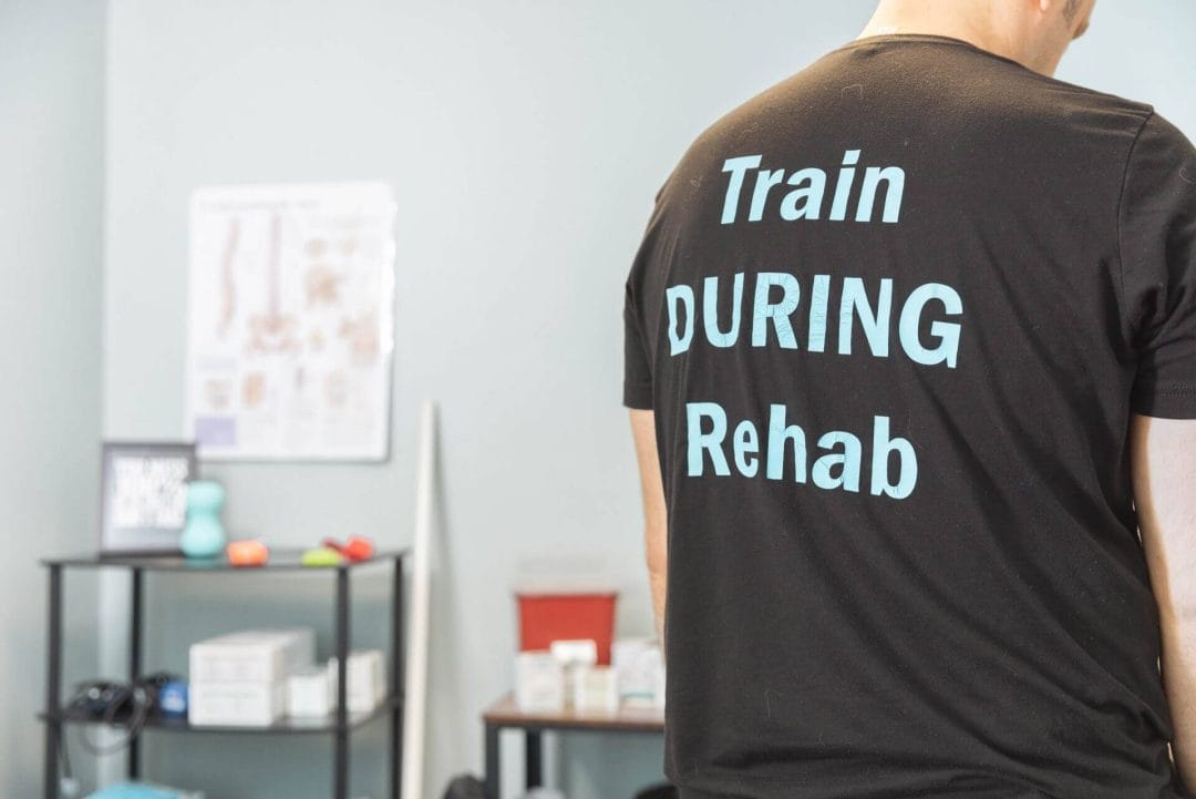 train during rehab no pain no gain