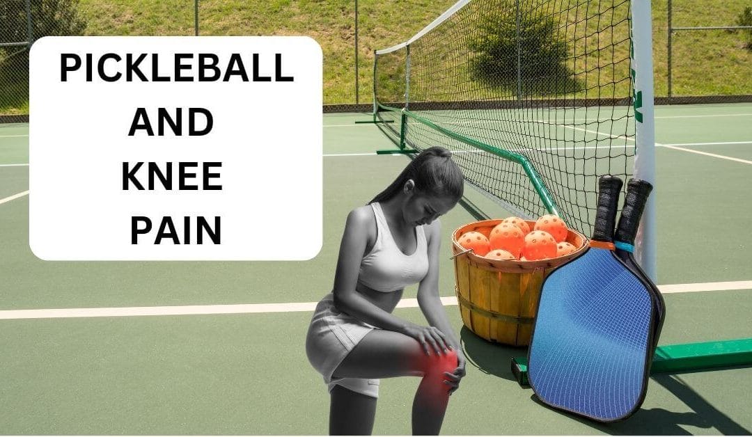 Picture of a woman with pickleball and knee pain